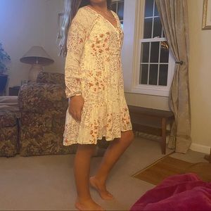 American Eagle Boho baby doll floral dress xs